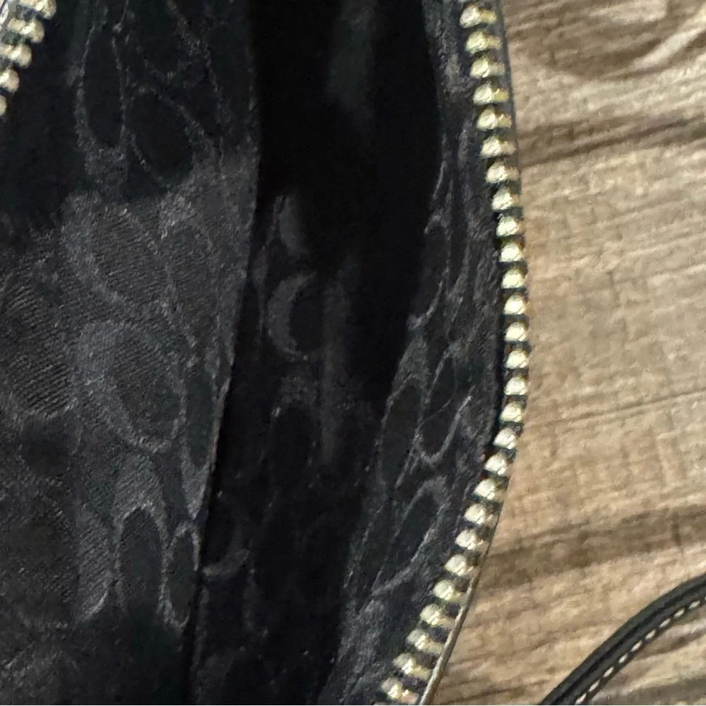Coach Black Leatherwear Black Wristlet wallet